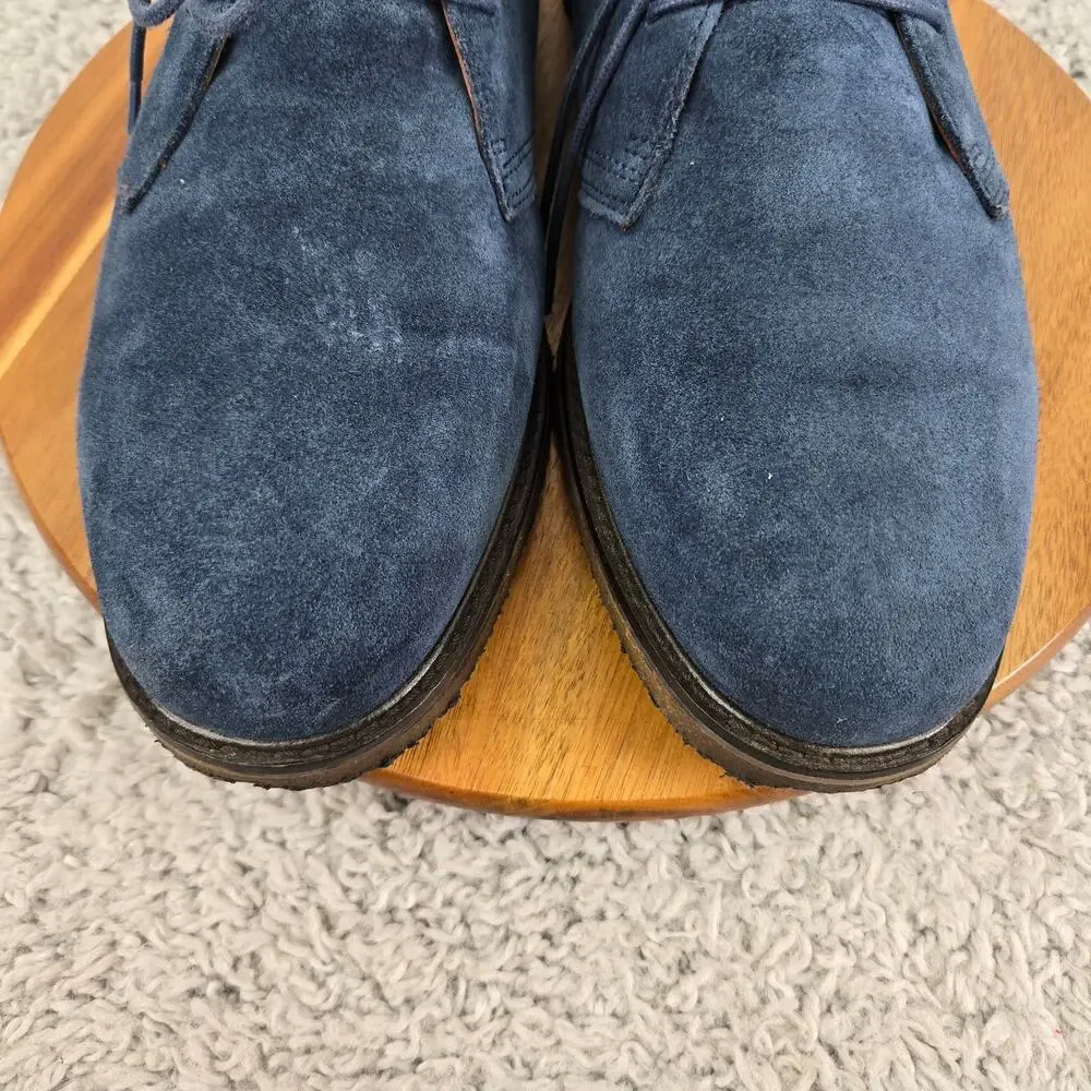Polo Ralph Laruen Men 13D Marlow Navy Suede Casual Crepe Sole Daily Chukka Boot